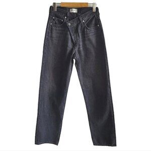 Agolde Black Wash Criss Cross Jeans Size 24
